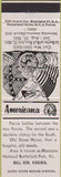 Matchbook Cover - Perkins Americana Civil War Bull Run VA White