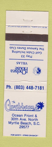 Matchbook Cover - Caribbean Chelsea House Villas Myrtle Beach SC
