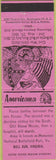 Matchbook Cover - Perkins Americana Civil War Bull Run VA Pink