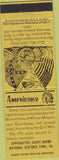 Matchbook Cover - Perkins Americana Civil War Appomattox Court House VA Yellow