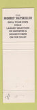 Matchbook Cover - Morris Fireside Restaurant Cannon Beach OR GREEN