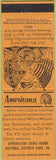 Matchbook Cover - Perkins Americana Civil War Appomattox Court House VA Orange