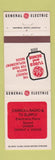 Matchbook Cover - GE TV Tubes Carroll Radio