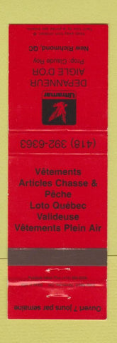 Matchbook Cover - Depanneur Aigle D'Or New Richmond QC