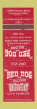 Matchbook Cover - Red Dog Saloon Cincinnati OH