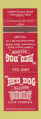 Matchbook Cover - Red Dog Saloon Cincinnati OH