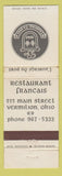 Matchbook Cover - L'auberge du port French Restaurant Vermilion OH WEAR