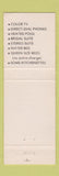 Matchbook Cover - Motel Thunderbird Seaside CA