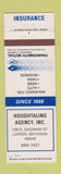 Matchbook Cover - Frankenmuth Mutual Insurance Houghtaling Lapeer MI