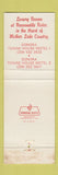 Matchbook Cover - Sonora Towne House Motels Sonora CA