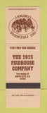 Matchbook Cover - 1915 Firehouse Company Rapid City SD