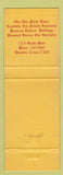 Matchbook Cover - Red Lion Restaurant Houston TX WORN