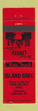 Matchbook Cover - Island Cafe Minocqua WI