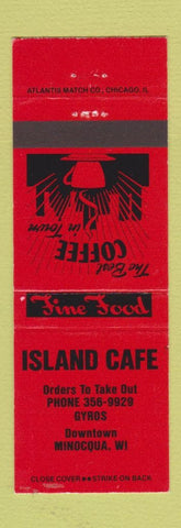 Matchbook Cover - Island Cafe Minocqua WI