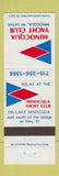 Matchbook Cover - Minocqua Yacht Club WI