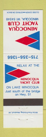 Matchbook Cover - Minocqua Yacht Club WI