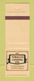 Matchbook Cover - Tobacco Landing Norfolk VA