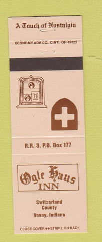 Matchbook Cover - Ogle Haus Inn Vevay IN