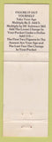 Matchbook Cover - Italian Schooner Murrels Inlet SC