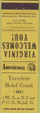 Matchbook Cover - Perkins Americana Travelers Hotel Norfolk VA Yellow