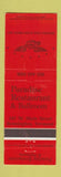 Matchbook Cover - Paradise Restaurant Bennington VT
