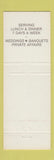 Matchbook Cover - Paradise Restaurant Bennington VT