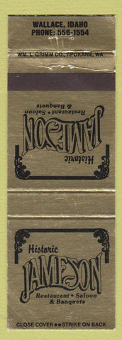 Matchbook Cover - Jameson Restaurant Wallace ID