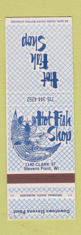 Matchbook Cover - Hot Fish Shop Stevens Point WI