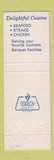 Matchbook Cover - Hot Fish Shop Stevens Point WI