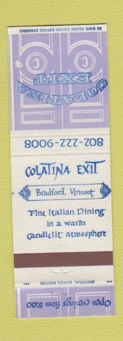 Matchbook Cover - Colatina Exit Bradford VT