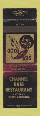 Matchbook Cover - Channel Brass Restaurant Hatteras NC