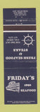Matchbook Cover - Friday's 1890 Seafood New Bern NC