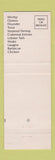 Matchbook Cover - Friday's 1890 Seafood New Bern NC