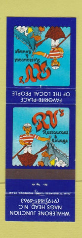 Matchbook Cover - RV's Restaurant Nags Head NC