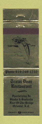 Matchbook Cover - Trawl Door Restaurant Oriental NC