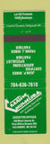 Matchbook Cover - Creative Counselors Advertising Salisbury NC