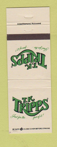 Matchbook Cover - TK Tripps Greensboro Raleigh Charlotte NC Asheville