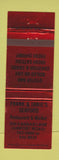 Matchbook Cover - Frank and Janie's Seafood RED