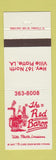 Matchbook Cover - The Red Baron Ville Platte LA