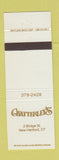 Matchbook Cover - Chatterley's New Hartford CT