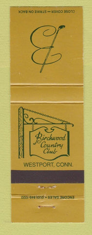 Matchbook Cover - Birchwood Country Club Westport CT