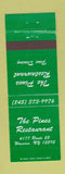 Matchbook Cover - Pines Restaurant Wassaic NY