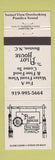 Matchbook Cover - Pilot House Buxton NC