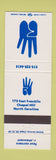 Matchbook Cover - Four Corners Restaurant Chapel Hill NC