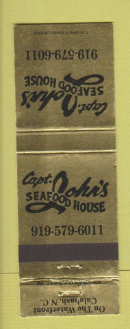 Matchbook Cover - Captain John's Seafood Calabash NC WEAR