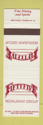 Matchbook Cover - Fifty Five Restaurant Group