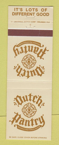 Matchbook Cover - Dutch Pantry