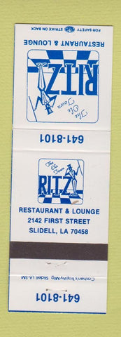 Matchbook Cover - Ole Town Ritz Slidell LA