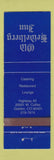 Matchbook Cover - Old Heidelberg Inn Golden Colorado