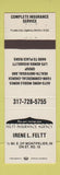 Matchbook Cover - Feltt Insurance Irene Montpelier IN